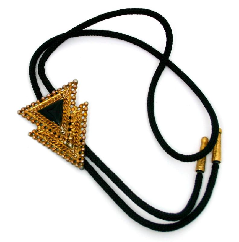 Front view of Black (jet) Triangle Other