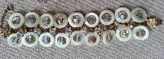 Clear Chatons Only Pearl Bracelet Flat Push In
