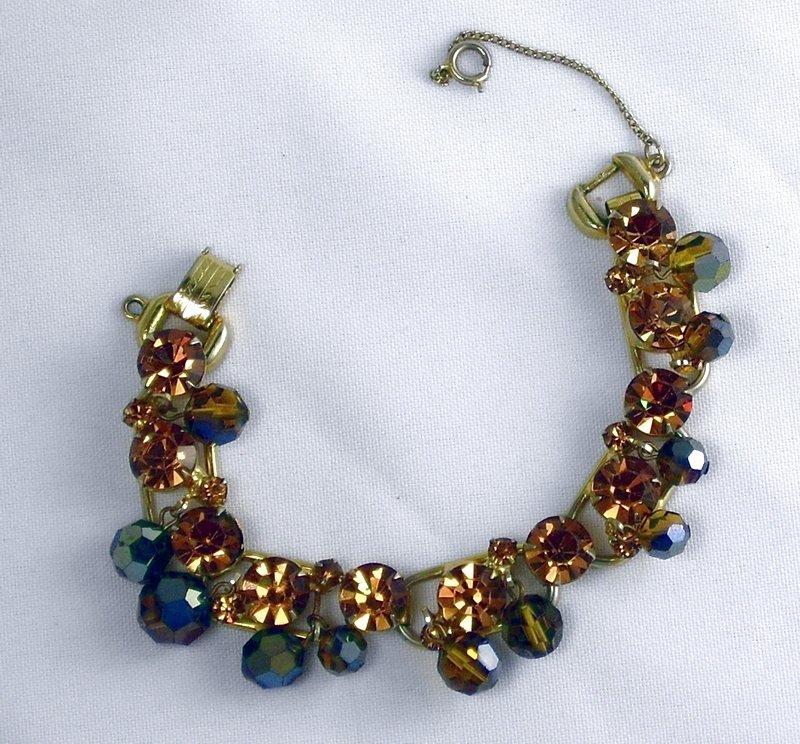 Front view of Topaz Chatons Only Bracelet 5 Link