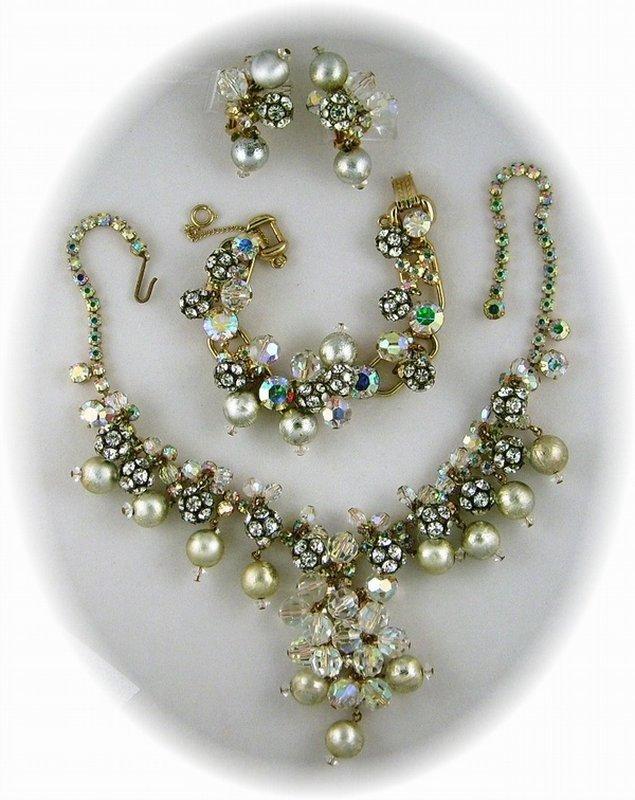 Front view of AB Chatons Only Earrings Clip