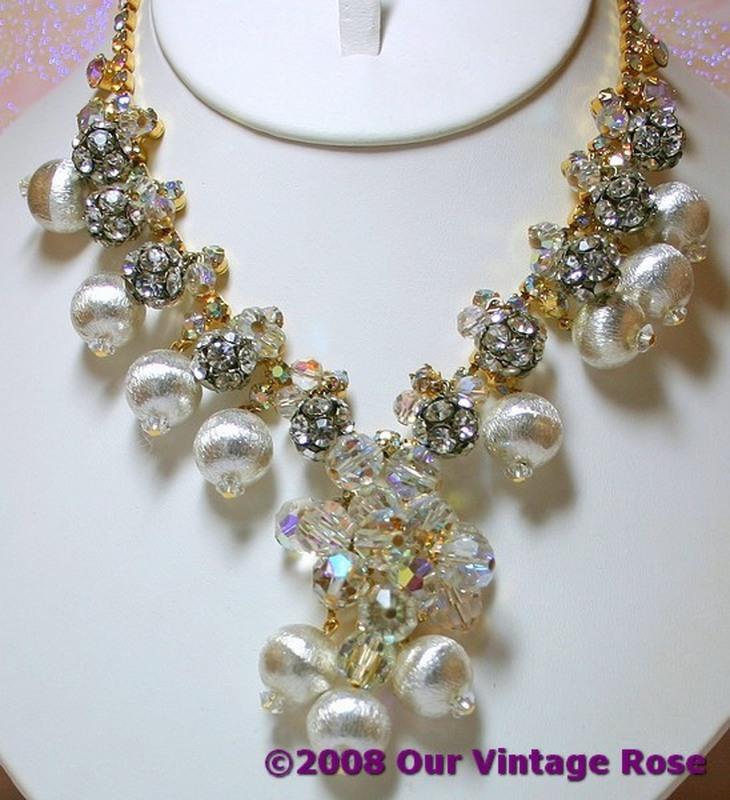 Front view of AB Chatons Only Necklace