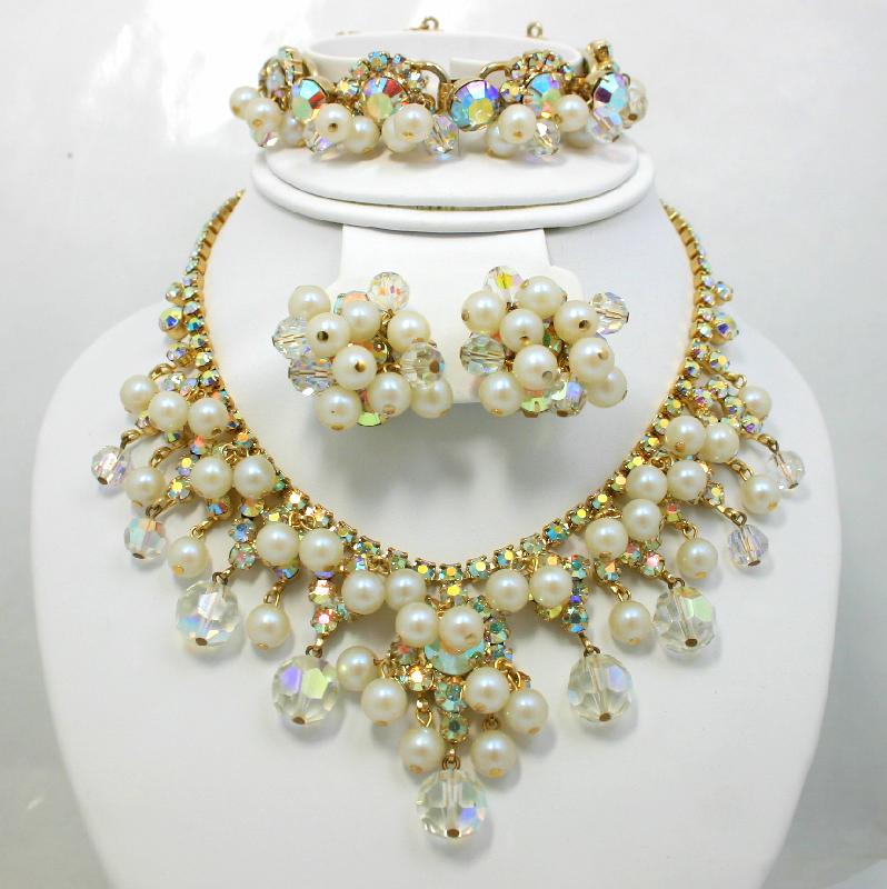 Front view of AB Chatons Only Bracelet 5 Link
