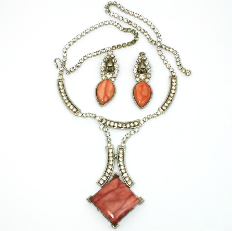 Front view of Purple (cardinal) Pear Plastic Earrings Clip