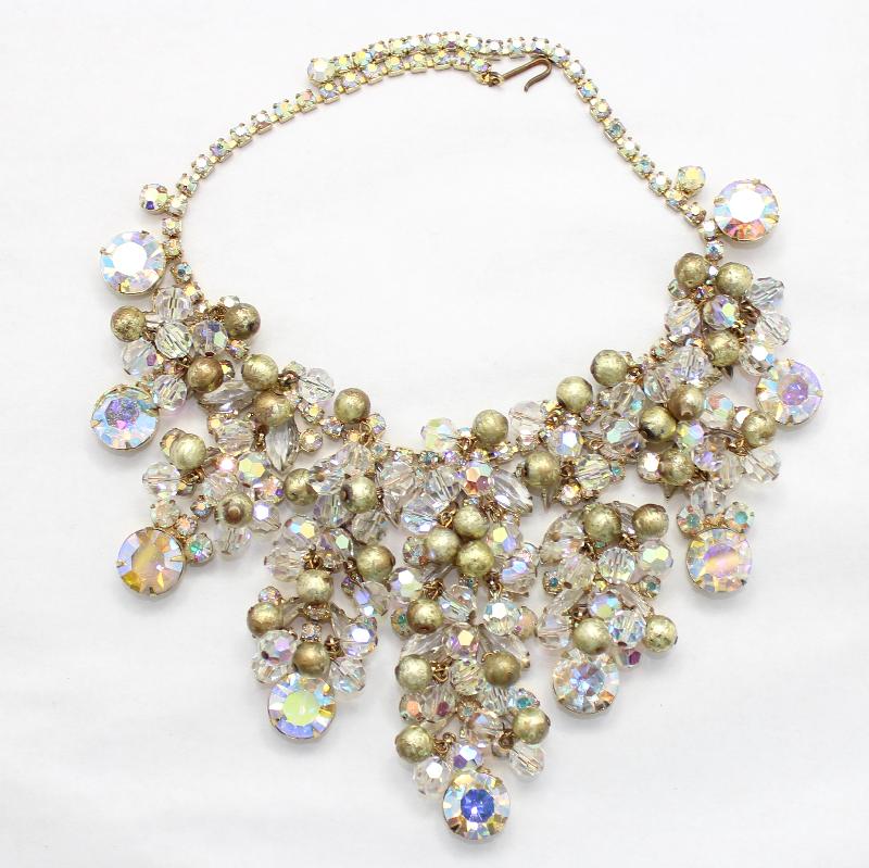 Front view of AB Navettes Necklace