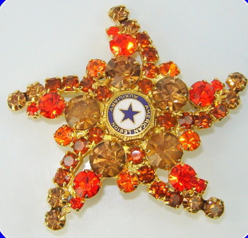 Front view of Topaz Chatons Only Brooch
