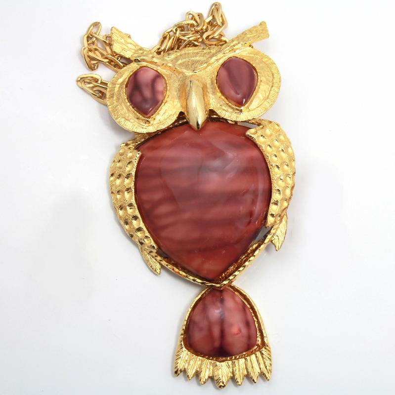 Front view of Purple (cardinal) Plastic Pendant
