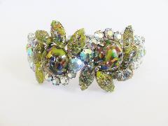 Yellow Cabochons Spotted Bracelet Clamper