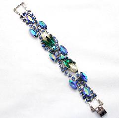 AB Navettes Pearl Bracelet Flat Fold Over