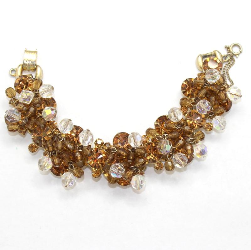 Front view of Topaz Chatons Only Bracelet 5 Link