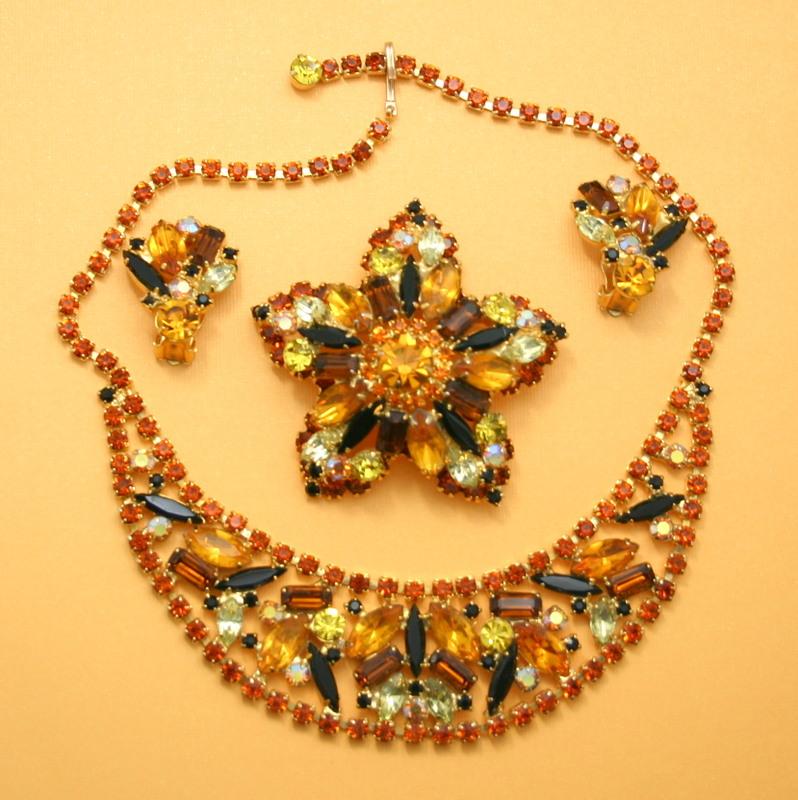 Front view of Topaz Baguettes Necklace