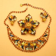 Topaz Baguettes Brooch