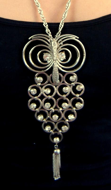 Front view of Clear Chatons Only Pendant