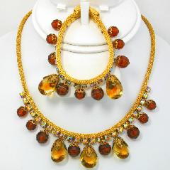 Topaz Chatons Only Bracelet Flat Fold Over