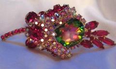 Pink Dentelle Multi-Color/Shaded Brooch