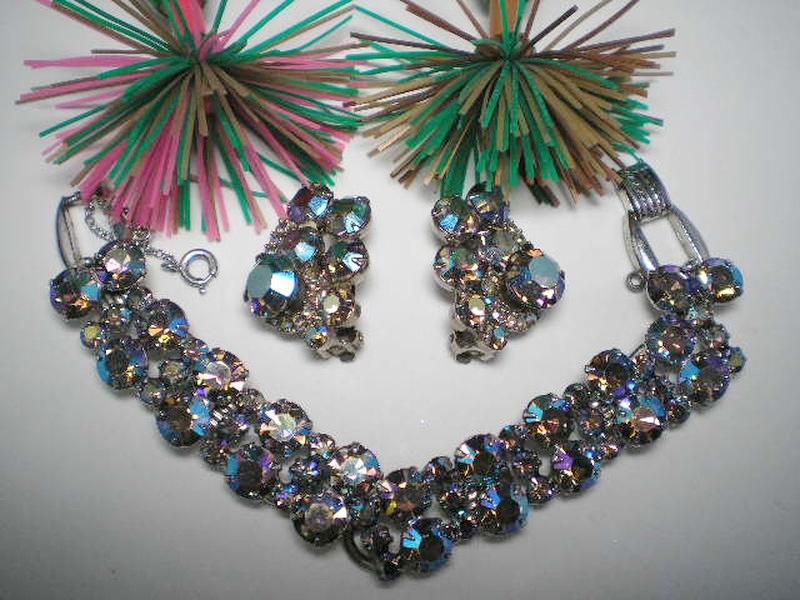 Front view of AB Chatons Only Earrings Clip