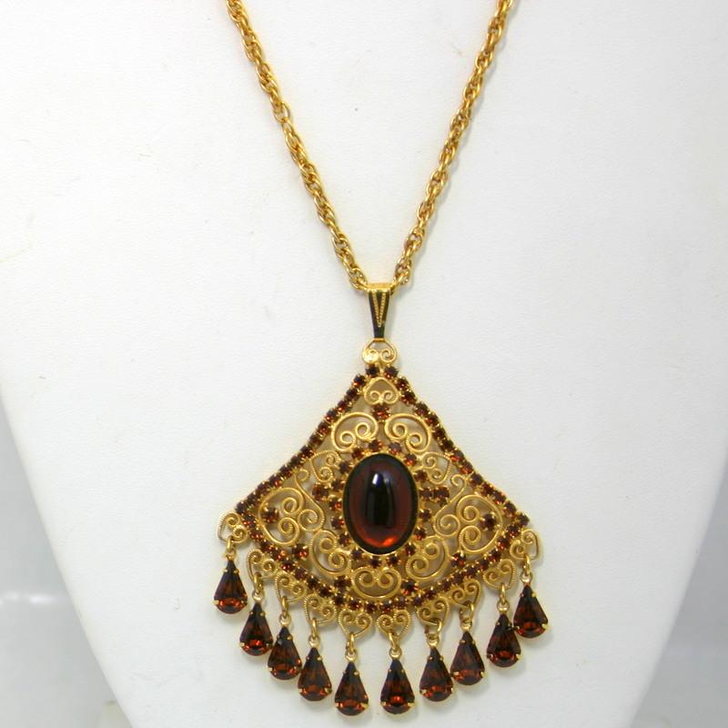 Front view of Topaz Cabochons Necklace