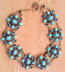 Turquoise Oval Plastic Belt