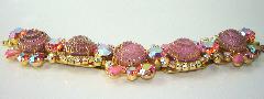 Pink Birthday Cake Molded/Cut Bracelet 5 Link