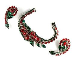 Multiple Colors Pear Rivoli/Margarita Bracelet Flat Fold Over