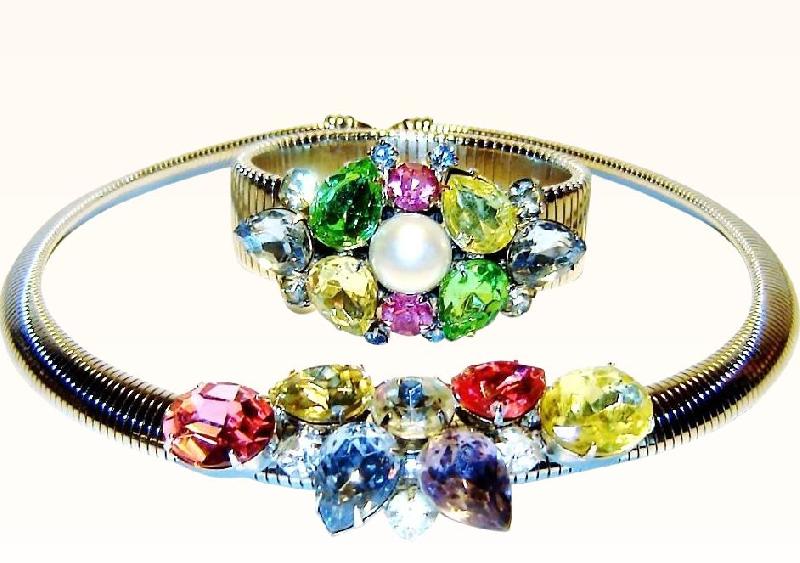 Front view of Pastel Pear Necklace