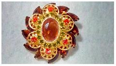 Topaz Oval Brooch