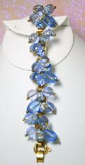 Blue Chatons Only Bracelet 5 Link