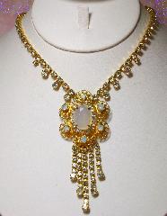 Clear Oval Necklace