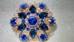 Blue Pear Belt Buckle