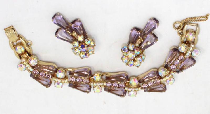 Front view of Purple (cardinal) Pentagon Earrings Clip