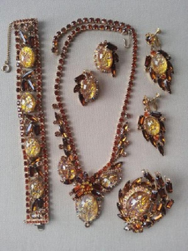 Front view of Topaz Baguettes Multi-Color/Shaded Necklace