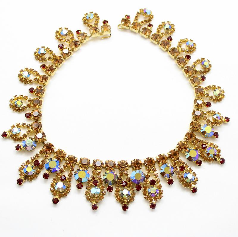 Front view of Topaz Chatons Only Necklace