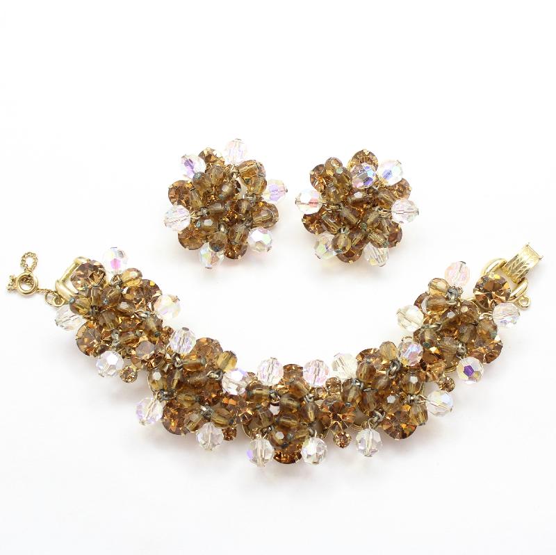 Front view of Topaz Chatons Only Earrings Clip