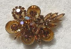 Topaz Navettes Brooch