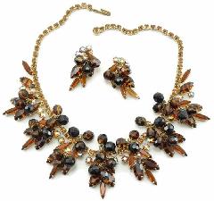 Topaz Navettes Striped Necklace