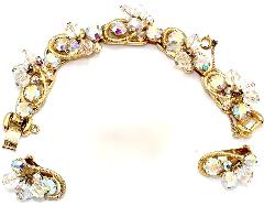AB Chatons Only Pearl Bracelet 5 Link
