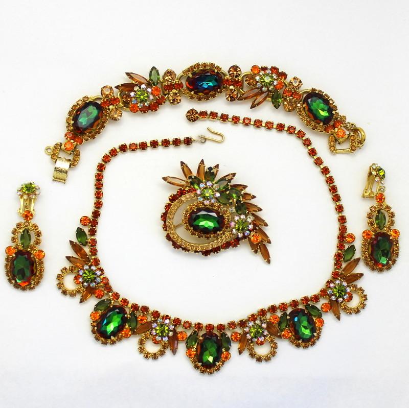 Front view of Fall Oval Multi-Color/Shaded Earrings Clip
