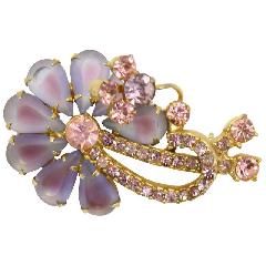 Pink Pear Frosted Brooch