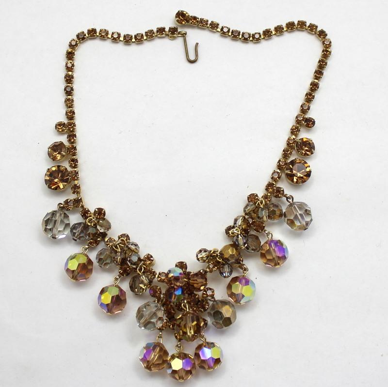 Front view of Topaz Chatons Only Necklace