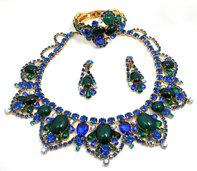 Front view of Green Pear Necklace