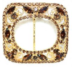 Topaz Navettes Belt Buckle