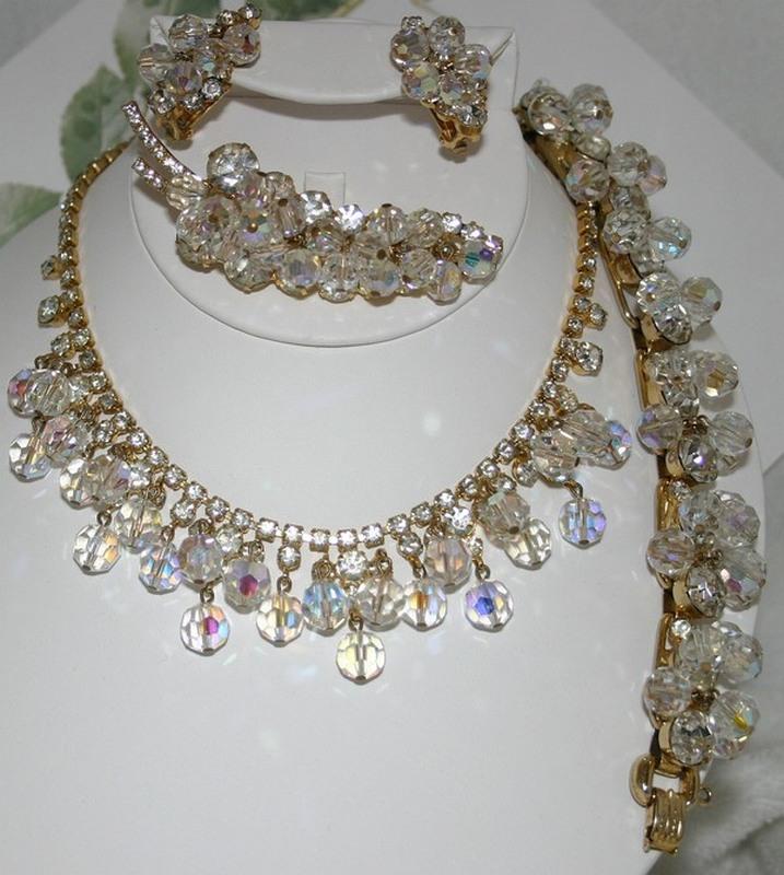 Front view of Clear Chatons Only Bracelet 5 Link