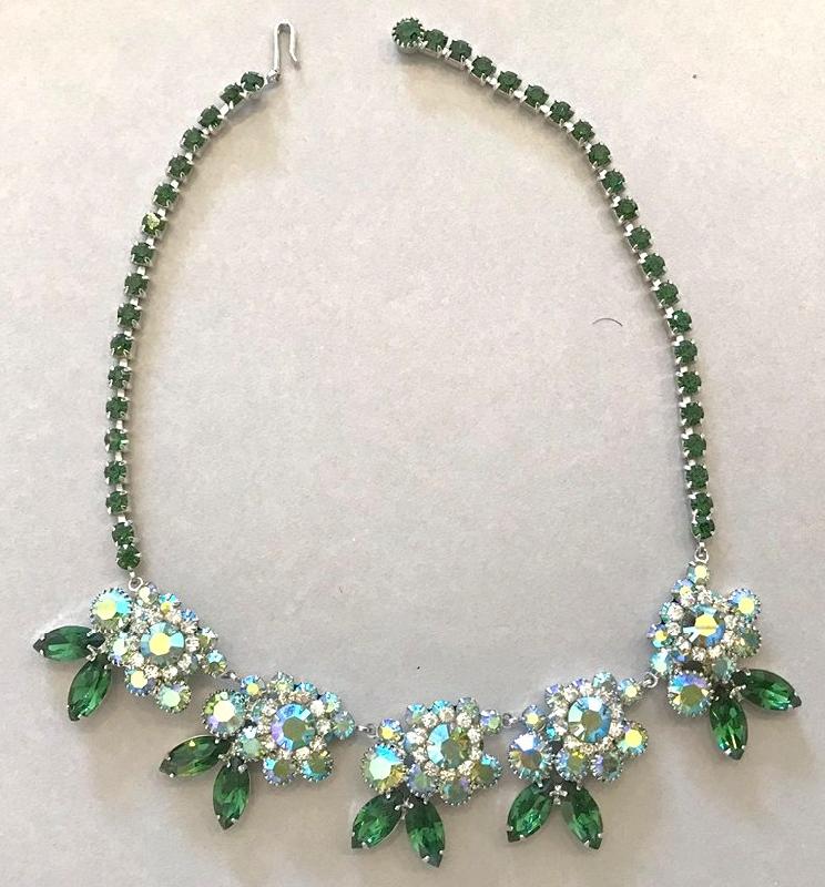 Front view of AB Navettes Necklace