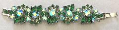 Green Navettes Bracelet 5 Link