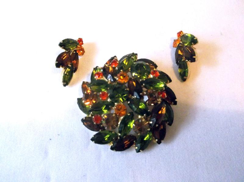 Front view of Fall Navettes Earrings Pierced