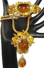 Topaz Cabochons Plastic Bracelet Clamper