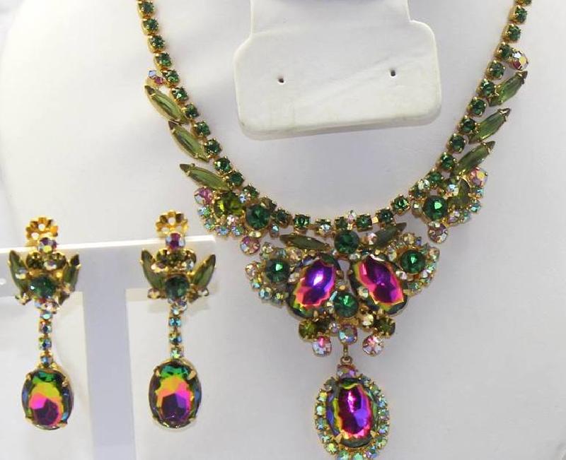 Front view of Multiple Colors Oval Multi-Color/Shaded Earrings Clip
