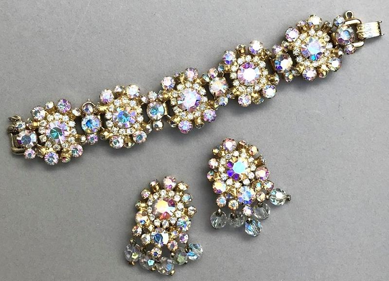 Front view of AB Chatons Only Earrings Clip