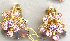 Pastel Pear Frosted Earrings Clip