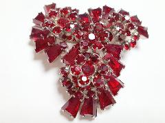 Red Keystones Brooch