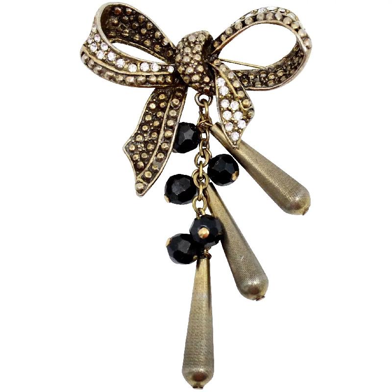 Front view of Clear Chatons Only Brooch